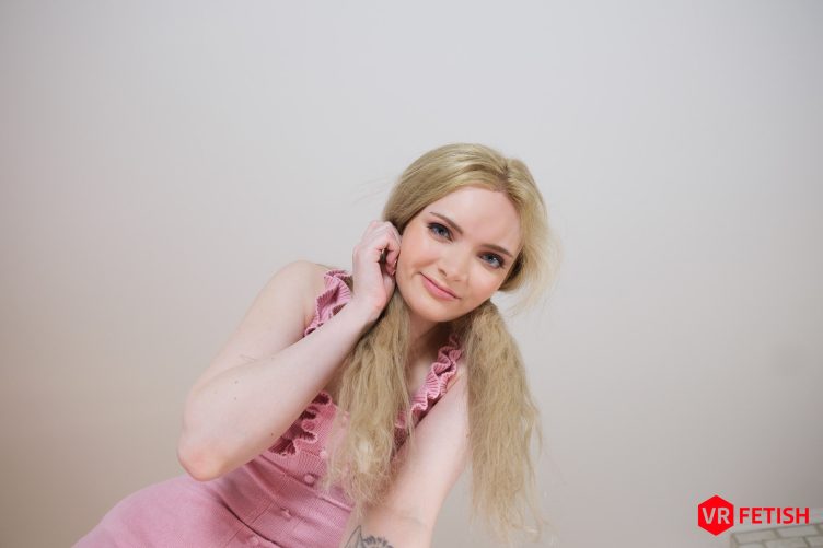 Cute Blonde in Pink Dress – Amber Kawaii